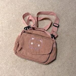 Pink Corduroy Bag